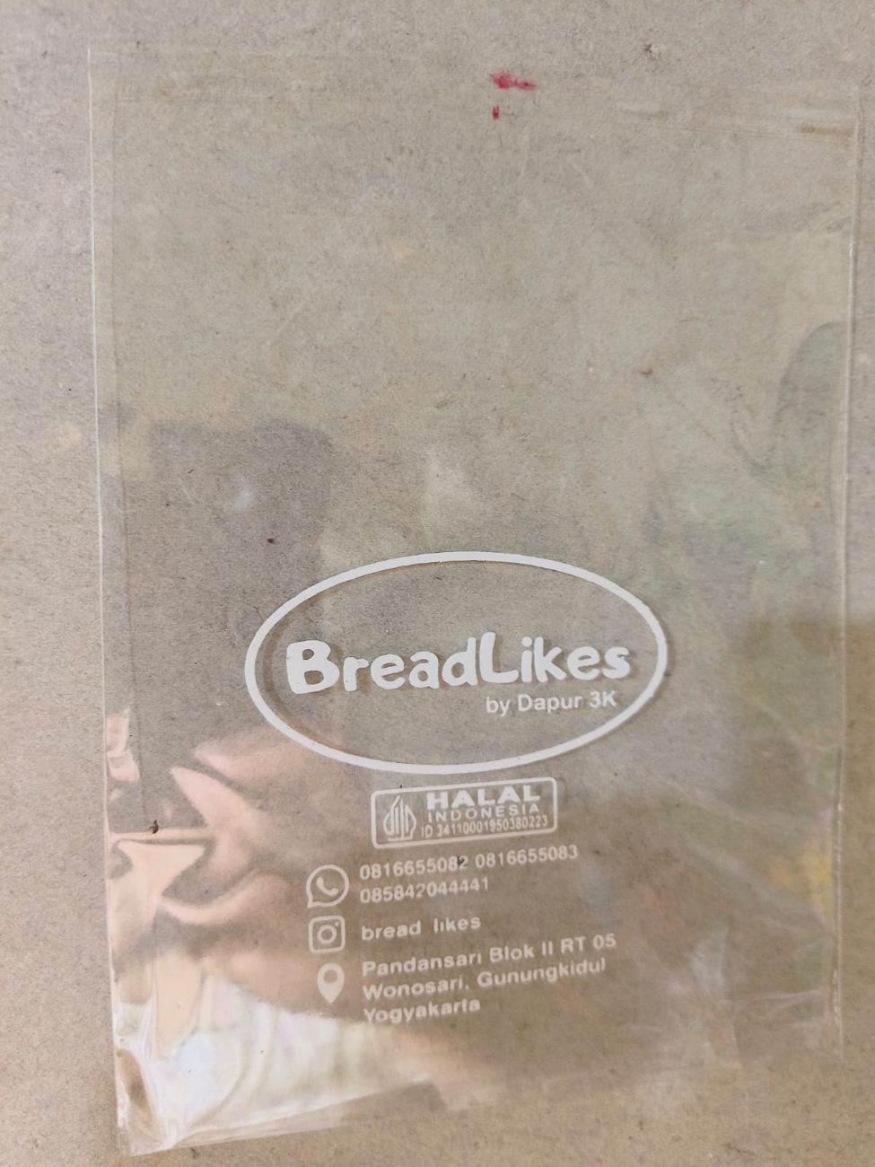 Sablon kemasan Roti Bread Likes
